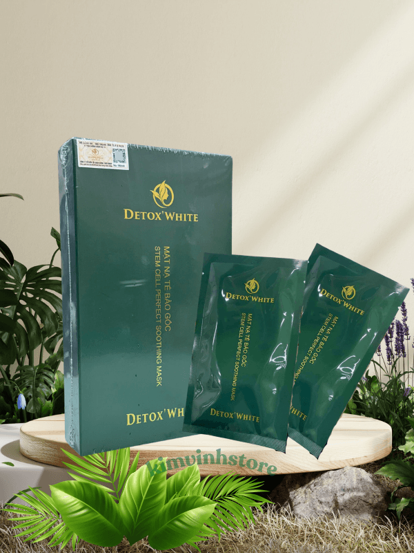 MẶT NẠ TẾ BÀO GỐC DETOX WHITE – LÀN DA CĂNG MƯỚT, TRẮNG SÁNG TỰ NHIÊN